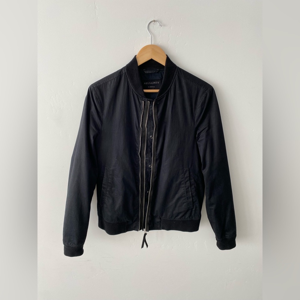 All Saints Bomber Jacket - Black - Extra Small